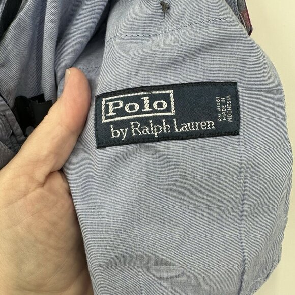 vintage 90s POLO RALPH LAUREN shorts authentic indian madras plaid cotton 38 - Picture 8 of 8